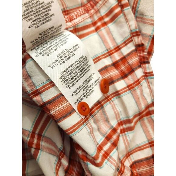 Mountain Hardwear mens 2XL button up performance hiking shirt zip pocket plaid - Picture 10 of 10